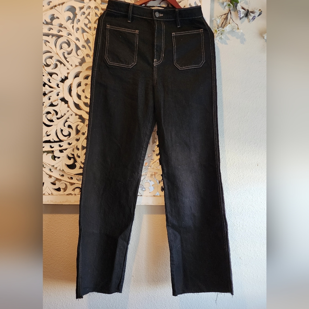 Reformation Black Flare & Wide Leg Jeans - Picture 11 of 14
